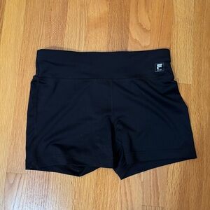 Fila Black Spandex Athletic Shorts Size Medium
